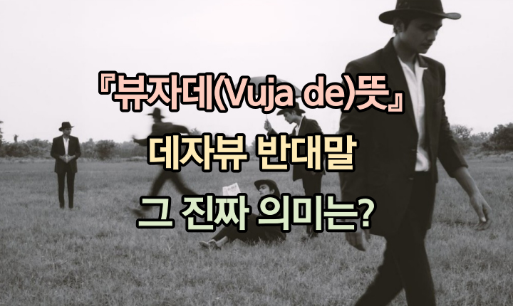 Read more about the article 뷰자데(Vuja de)뜻 어원! 데자뷰 반대말의 진짜 의미