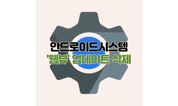 안드로이드-시스템-웹뷰-업데이트-사용안함-제거-삭제-해결-썸네일