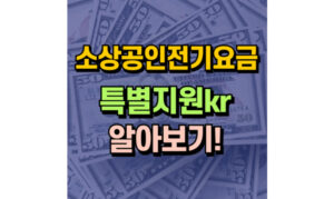 Read more about the article 소상공인전기요금 특별지원kr 신청방법! 결과, 입금은 어떻게 될까?