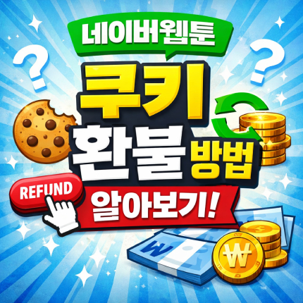 네이버웹툰 쿠키 환불 방법 네이버시리즈 구매취소 썸네일