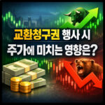 교환청구권 행사 시 주가 영향 주식 단기 하락 정리 대표 썸네일