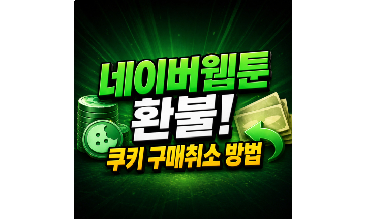 Read more about the article 네이버웹툰 환불 쿠키 구매취소 신청하는법