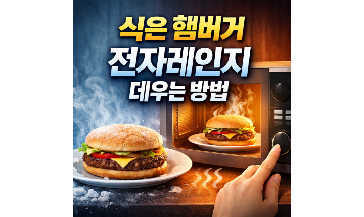 Read more about the article 식은 햄버거 전자레인지 데우기 전자렌지로 맛있게 먹기