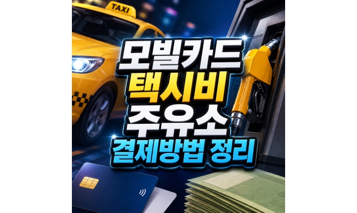Read more about the article 모빌카드택시비결제 주유소 실물카드 사용방법