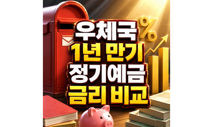 Read more about the article 우체국 정기예금 금리 1년 만기 상품 비교 정리